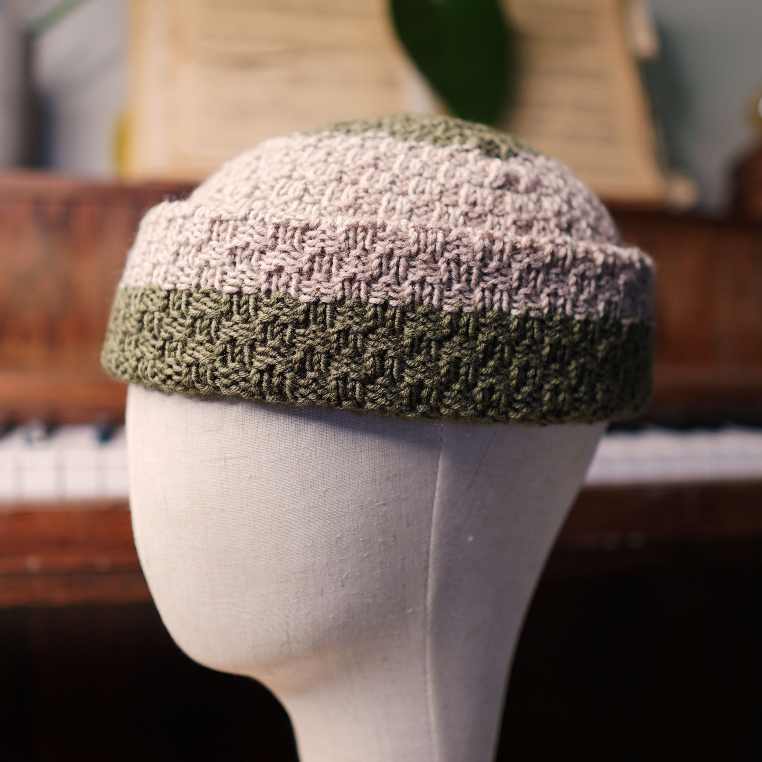 【韓国 Rest & Recreation】RR HANDMADE KNIT BONNET REST&RECREATION] RR HANDMADE KNIT BONNET ☆韓国人気☆ (Rest