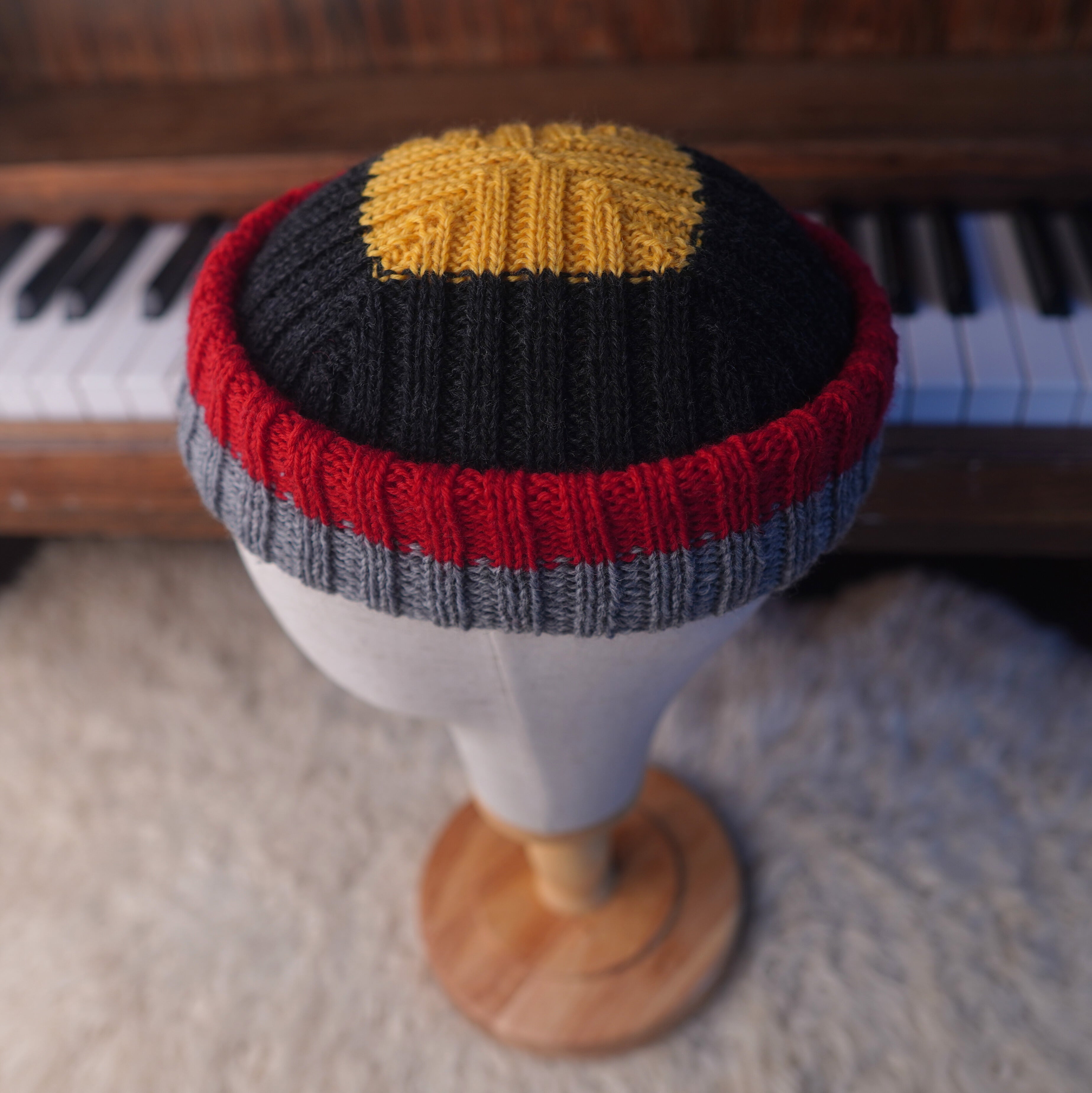 Wool Beanie – Norwegian Hand-Knit, Unique Colorway | The