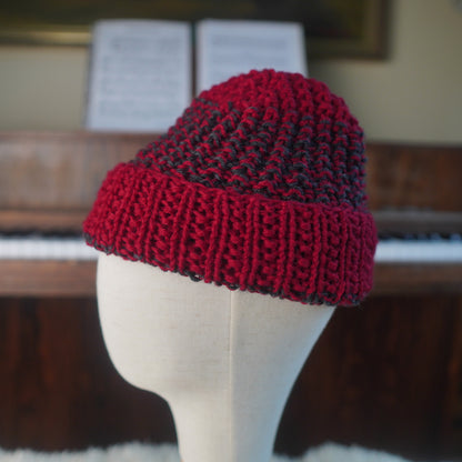 The Westcoaster Reknit – Chunky Norwegian Wool Beanie, Unique Colorway