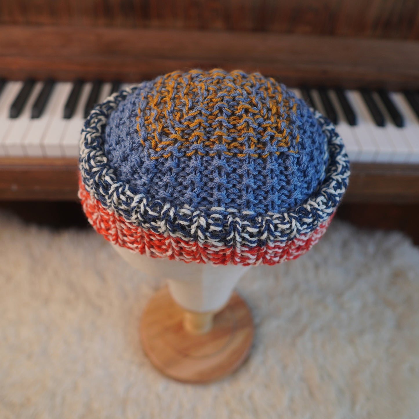 The Westcoaster Reknit – Chunky Norwegian Wool Beanie, Unique Colorway