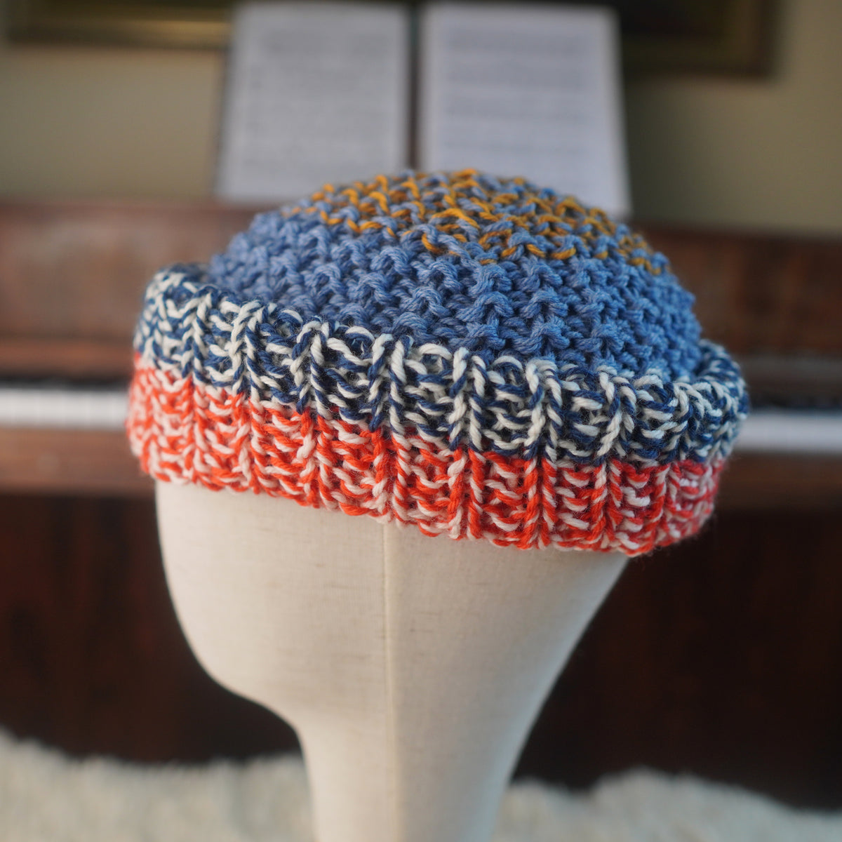 The Westcoaster Reknit – Chunky Norwegian Wool Beanie, Unique Colorway