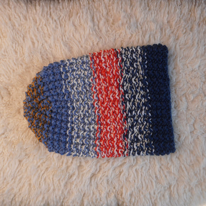 The Westcoaster Reknit – Chunky Norwegian Wool Beanie, Unique Colorway