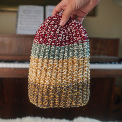 The Westcoaster Reknit – Chunky Norwegian Wool Beanie, Unique Colorway