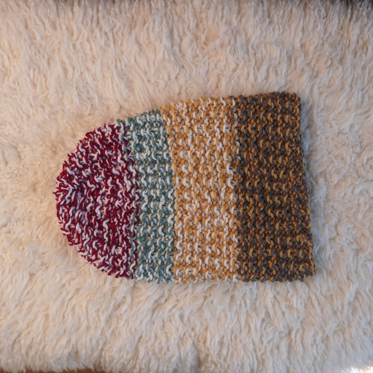 The Westcoaster Reknit – Chunky Norwegian Wool Beanie, Unique Colorway