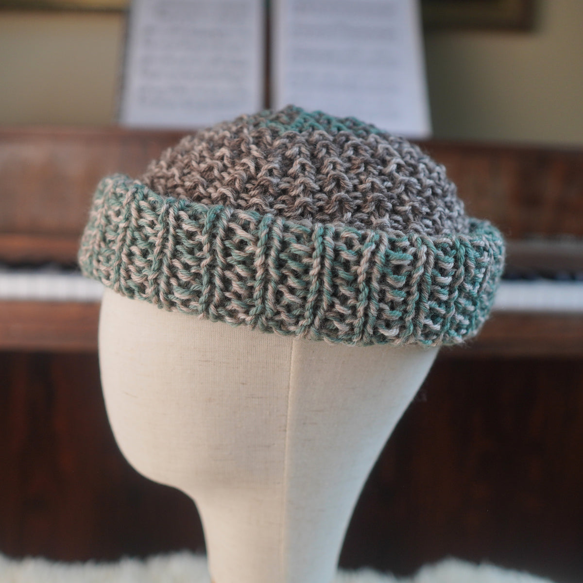 The Westcoaster Reknit – Chunky Norwegian Wool Beanie, Unique Colorway