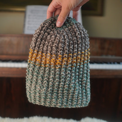 The Westcoaster Reknit – Chunky Norwegian Wool Beanie, Unique Colorway