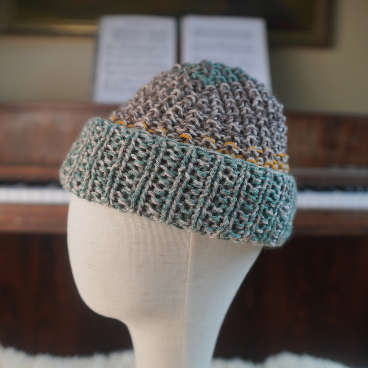 The Westcoaster Reknit – Chunky Norwegian Wool Beanie, Unique Colorway
