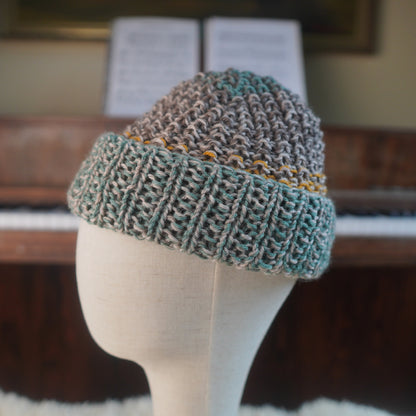 The Westcoaster Reknit – Chunky Norwegian Wool Beanie, Unique Colorway
