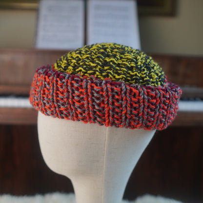 The Westcoaster Reknit – Chunky Norwegian Wool Beanie, Unique Colorway