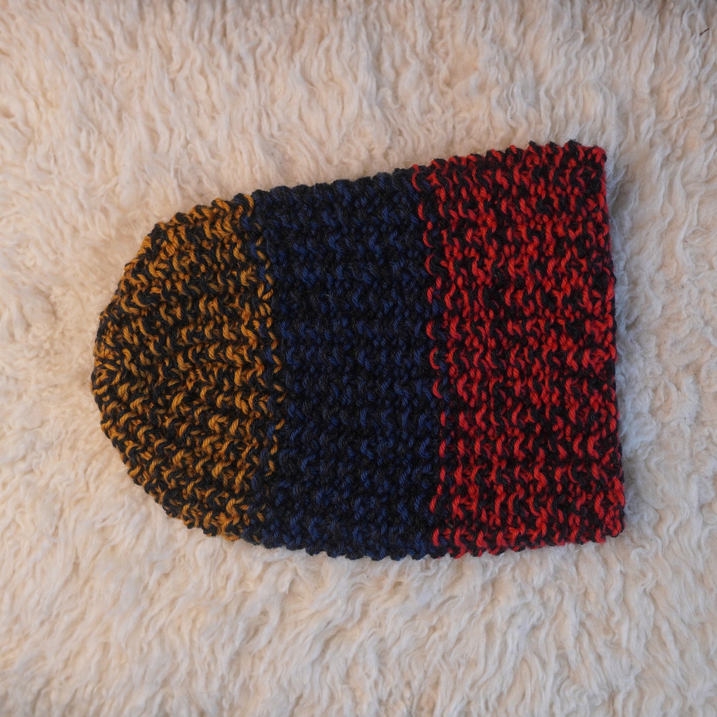 The Westcoaster Reknit – Chunky Norwegian Wool Beanie, Unique Colorway