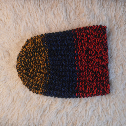 The Westcoaster Reknit – Chunky Norwegian Wool Beanie, Unique Colorway