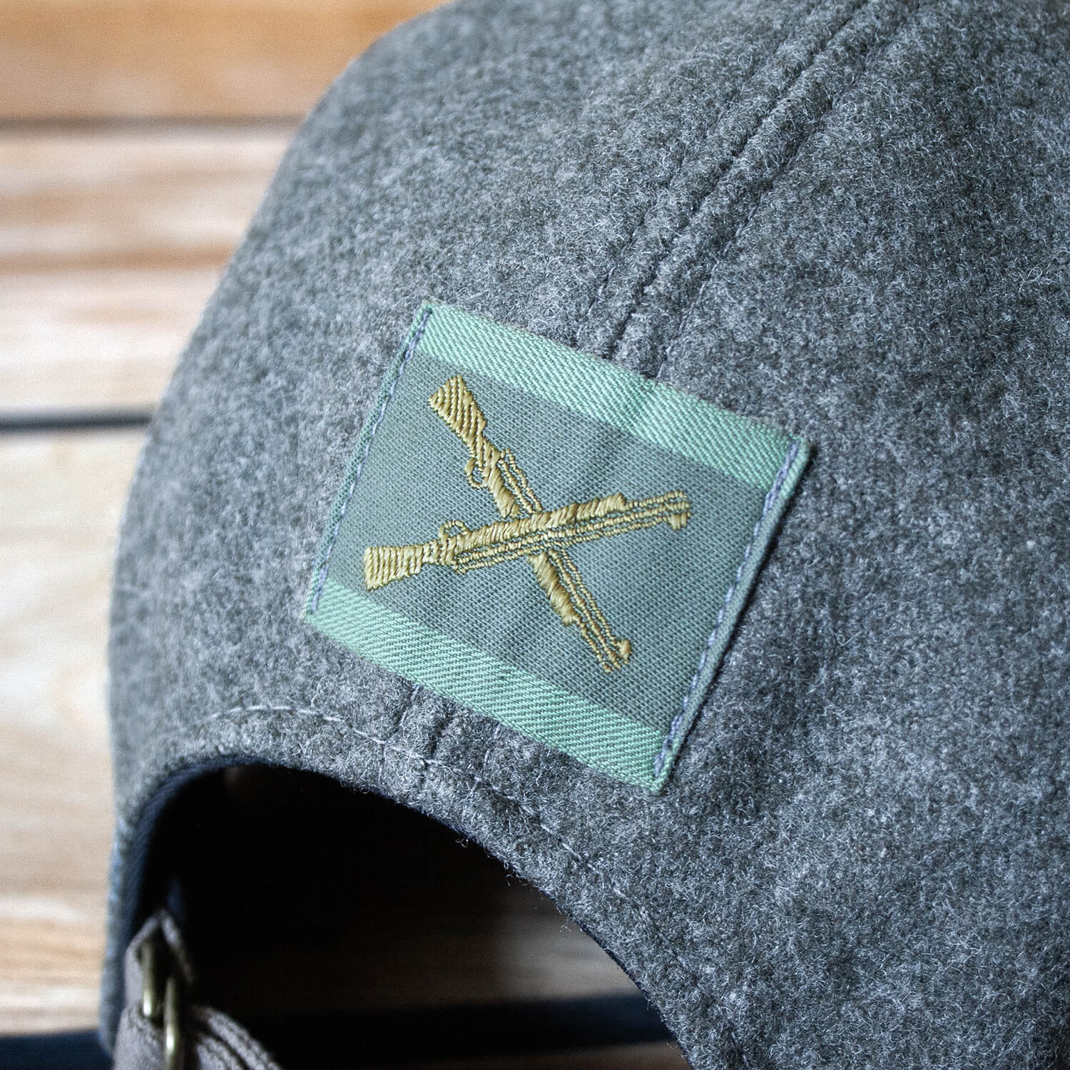 Hand crafted wool caps emblem