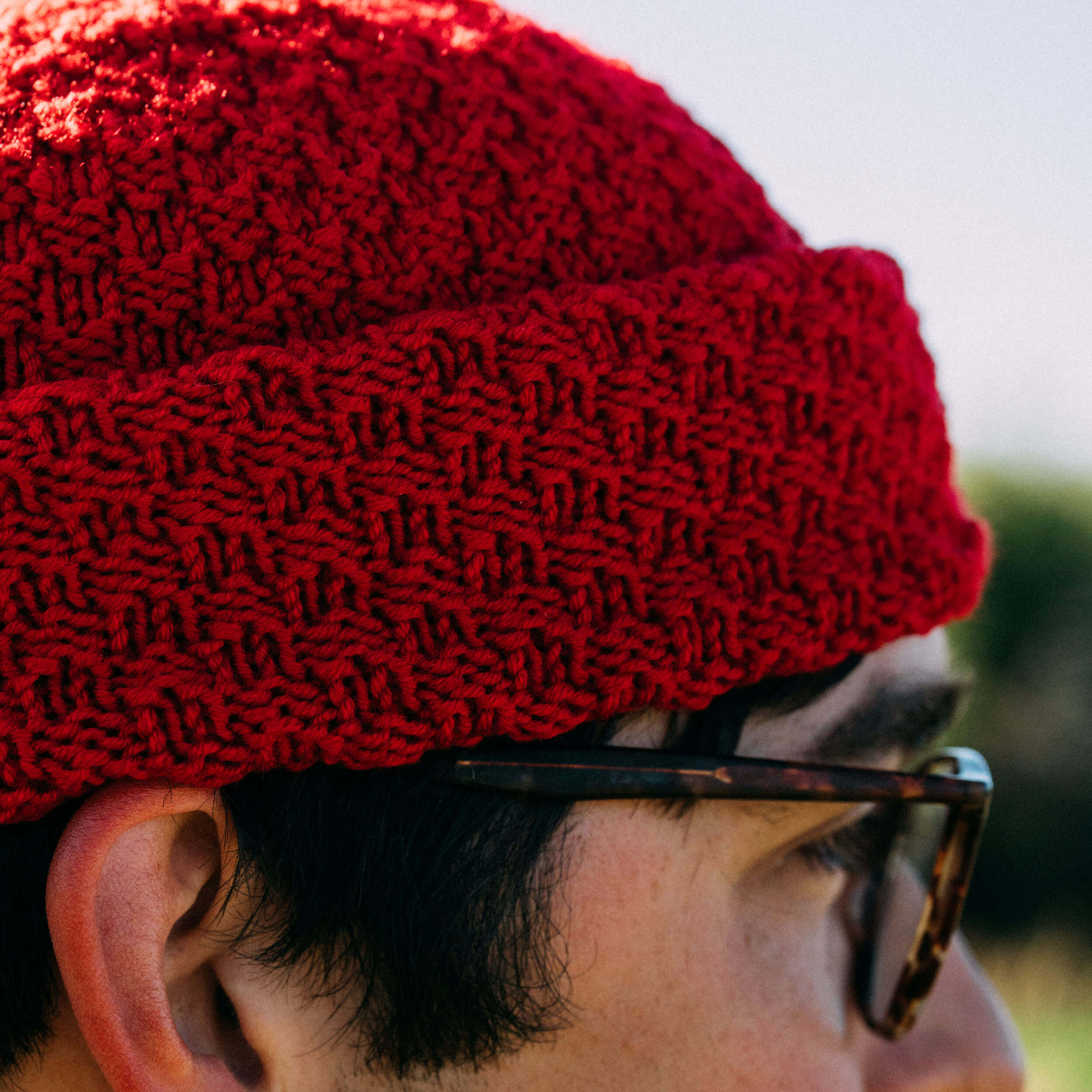 The Eastfold - Hand-knit Merino Wool Beanie Hat for Cool Weather