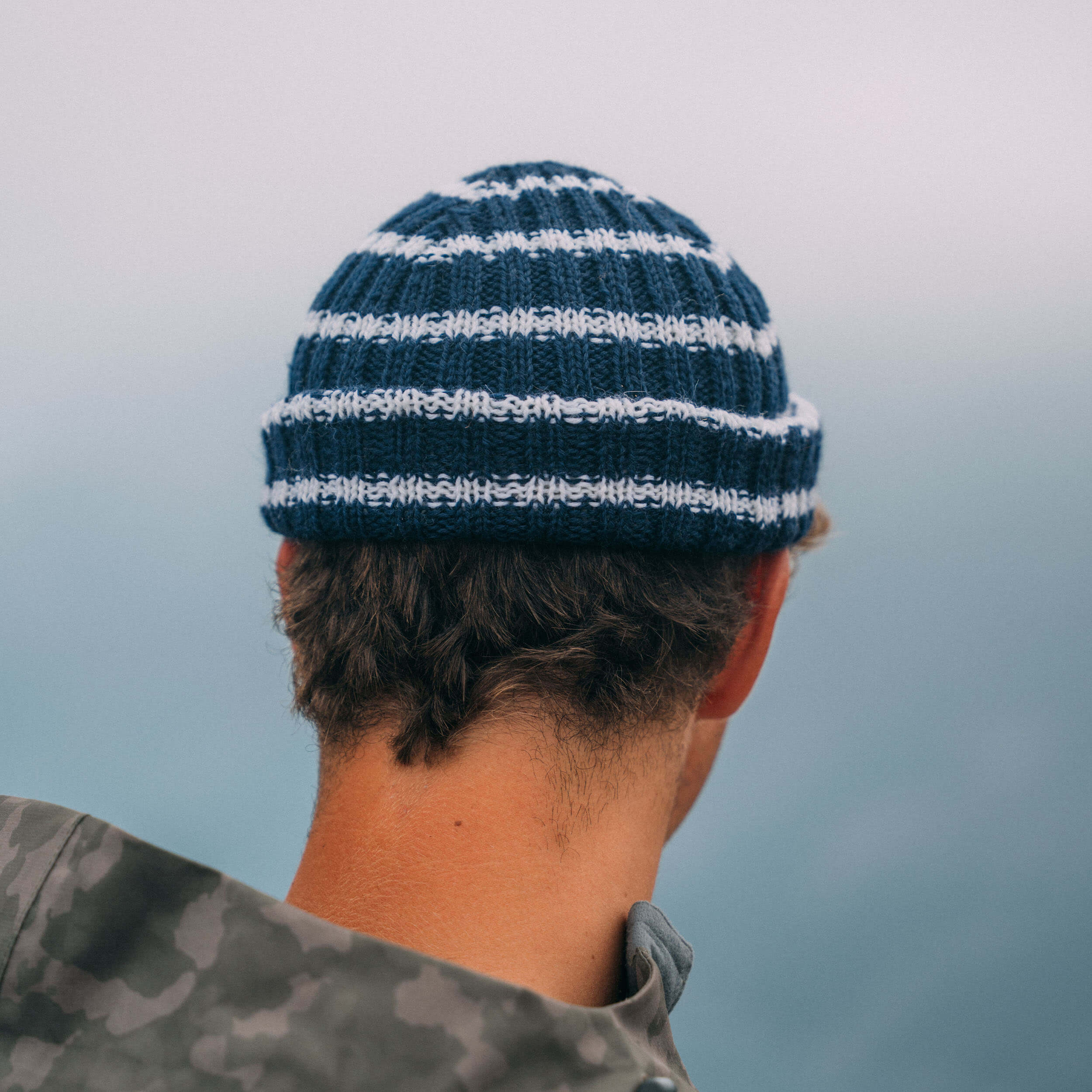 Striped Wool Beanie – Norwegian Hand-Knit | The Scandinavy – Red