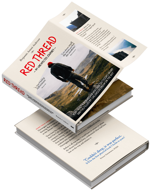 Red Thread hardcover book by Red Hat Factory founder Benjamin Antoni Andersen